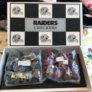 NFL RAIDERS checker board